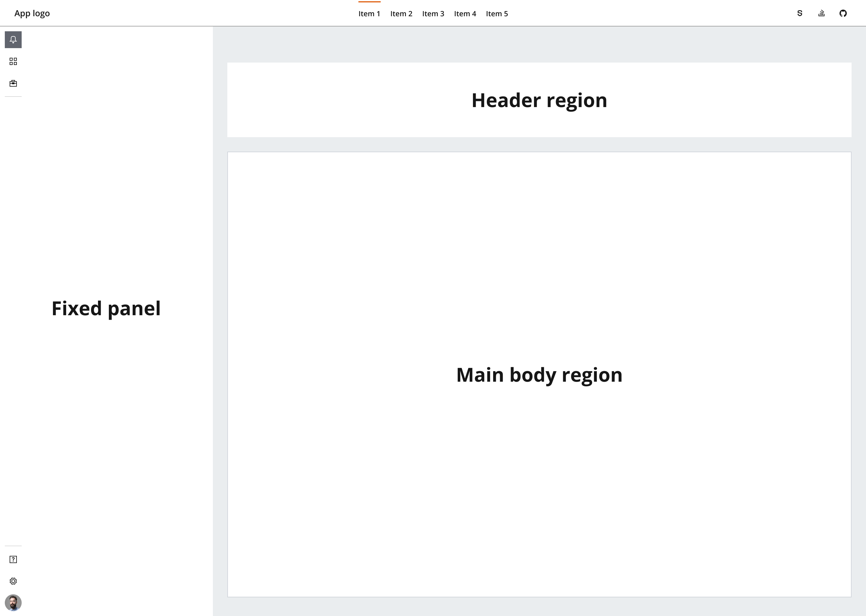 Dashboard regions